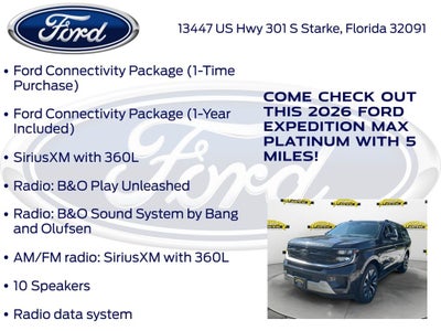 2026 Ford Expedition Max Platinum 600A