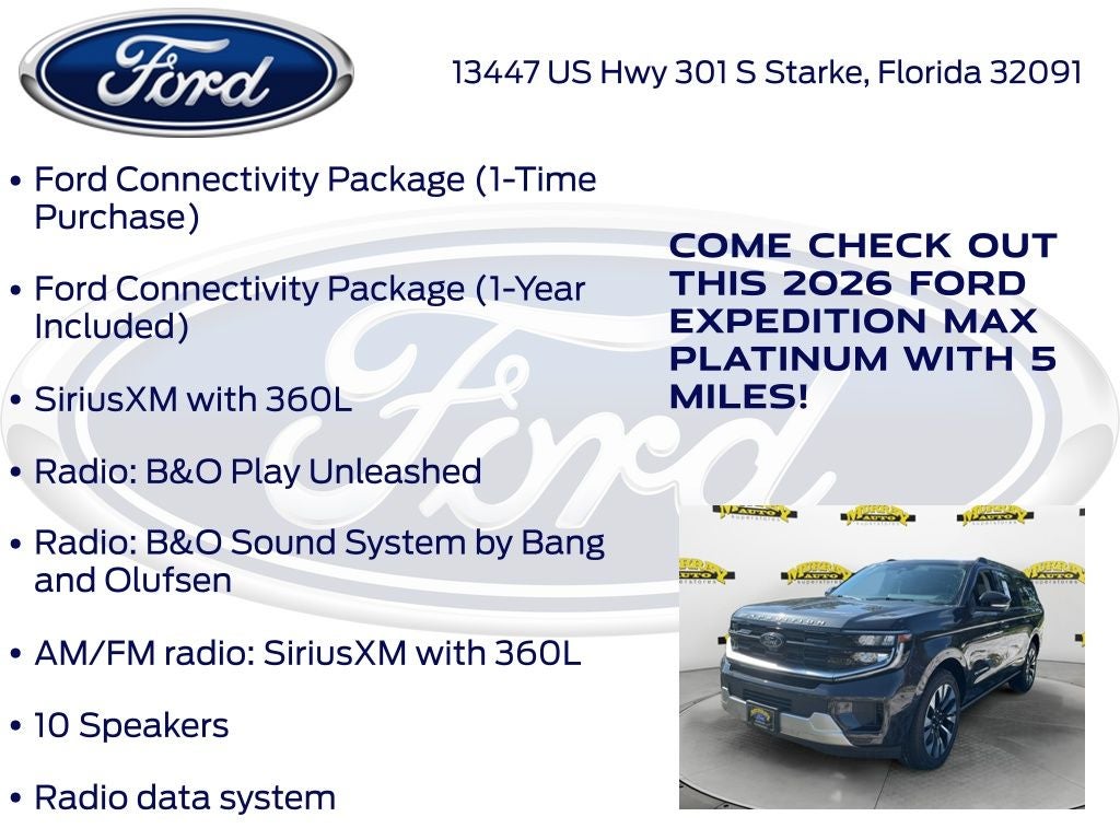 2026 Ford Expedition Max Platinum 600A