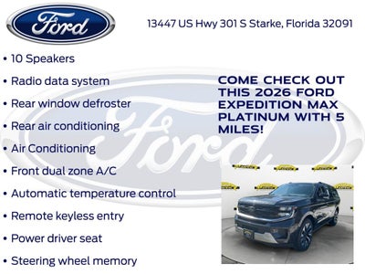 2026 Ford Expedition Max Platinum 600A