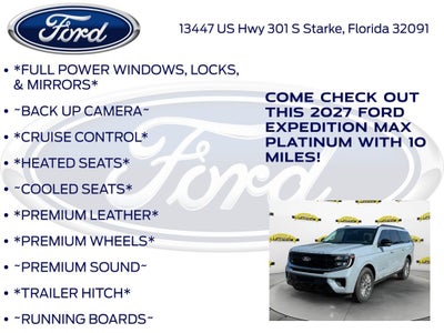 2027 Ford Expedition Max Platinum 600A
