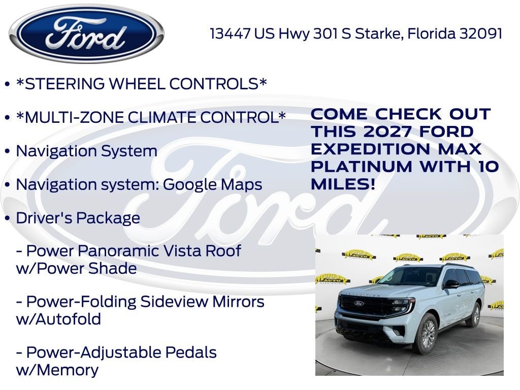 2027 Ford Expedition Max Platinum 600A