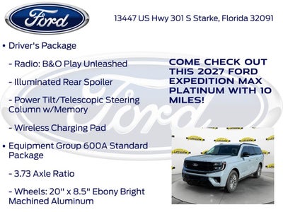 2027 Ford Expedition Max Platinum 600A