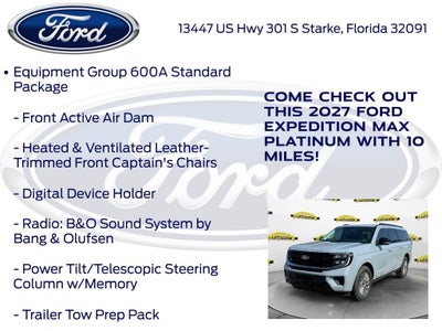 2027 Ford Expedition Max Platinum 600A