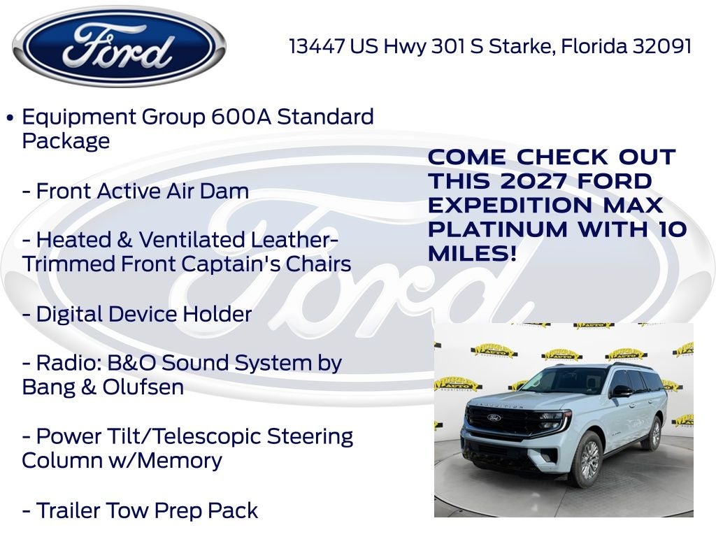 2027 Ford Expedition Max Platinum 600A