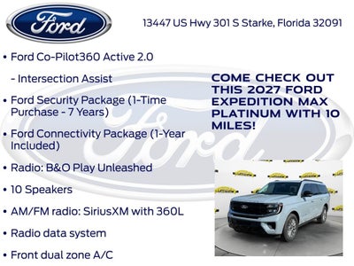 2027 Ford Expedition Max Platinum 600A