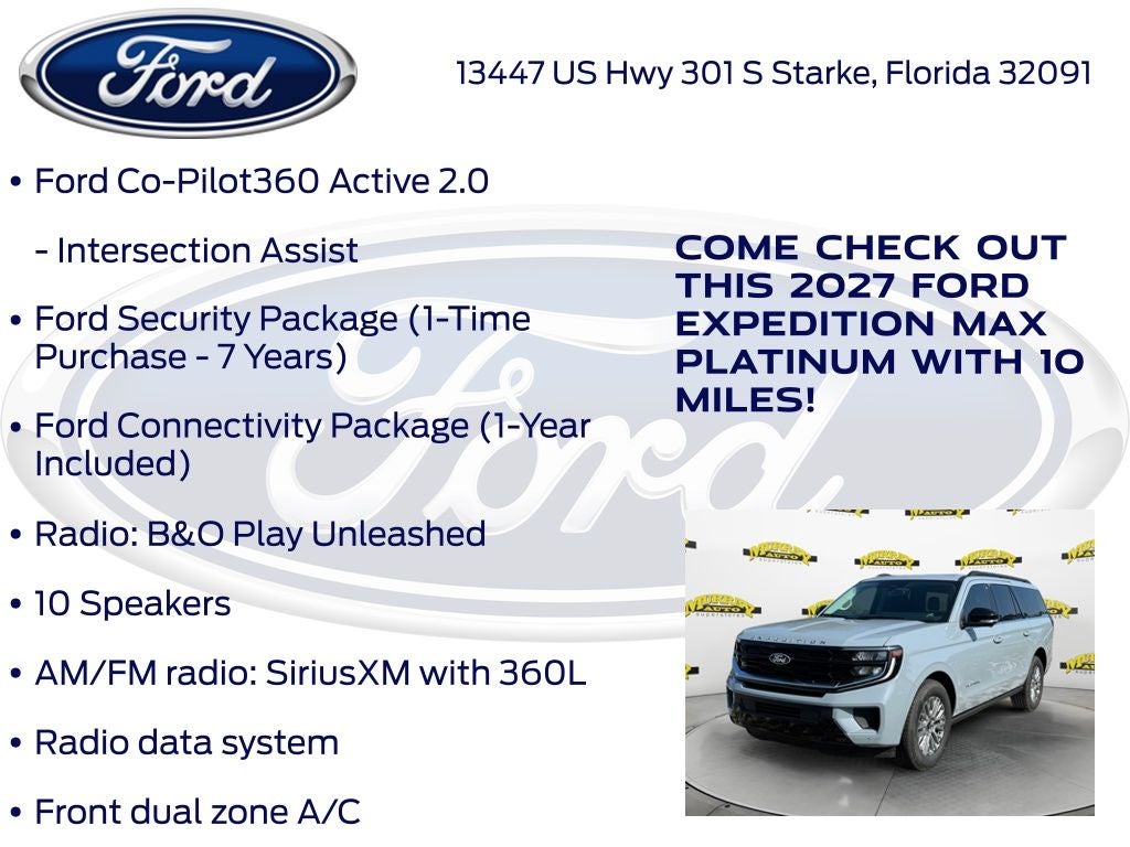 2027 Ford Expedition Max Platinum 600A