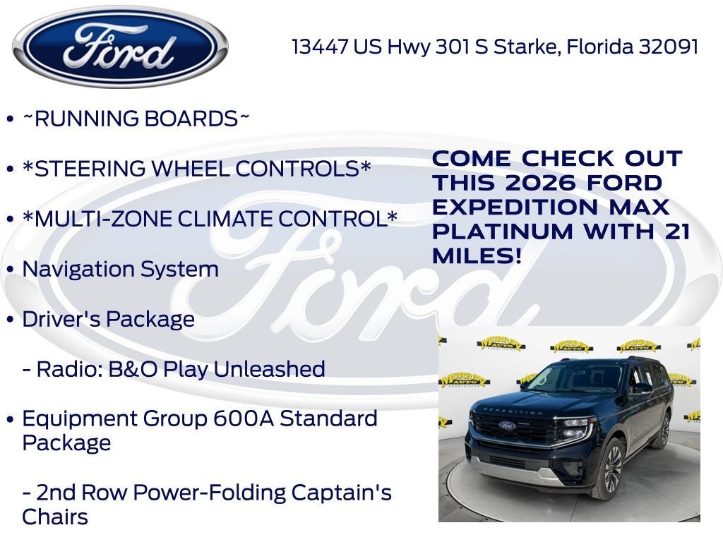 2026 Ford Expedition Max Platinum 600A