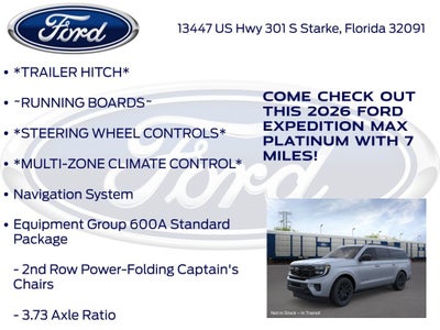 2026 Ford Expedition Max Platinum 600A