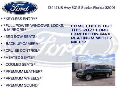2027 Ford Expedition Max Platinum 600A