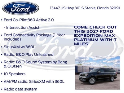 2027 Ford Expedition Max Platinum 600A