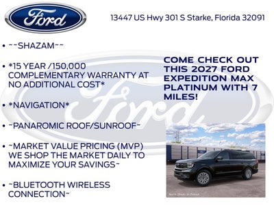 2027 Ford Expedition Max Platinum 600A