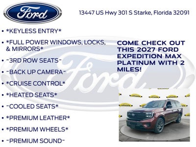 2027 Ford Expedition Max Platinum InTransit