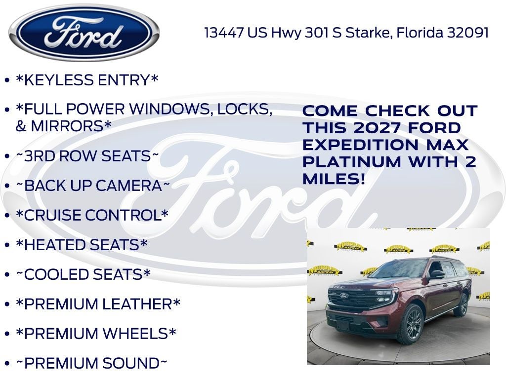 2027 Ford Expedition Max Platinum InTransit
