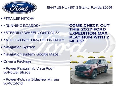 2027 Ford Expedition Max Platinum InTransit