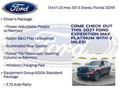 2027 Ford Expedition Max Platinum InTransit