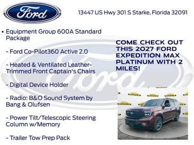 2027 Ford Expedition Max Platinum InTransit