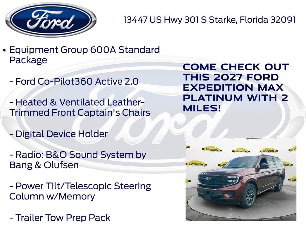 2027 Ford Expedition Max Platinum InTransit