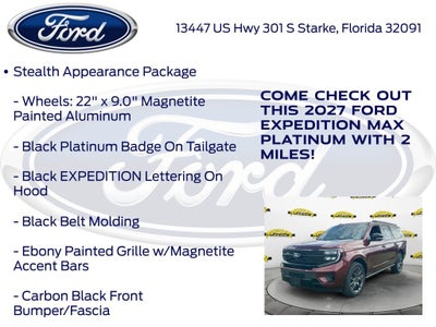 2027 Ford Expedition Max Platinum InTransit
