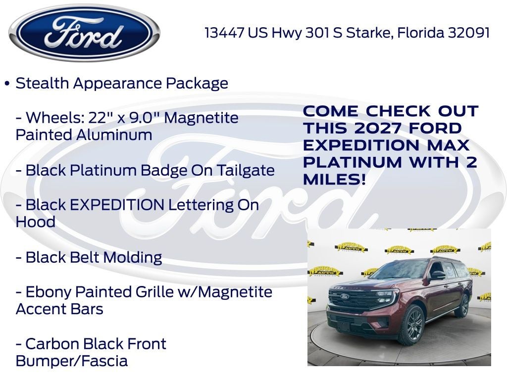 2027 Ford Expedition Max Platinum InTransit