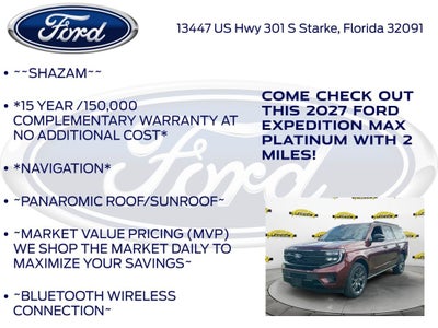 2027 Ford Expedition Max Platinum InTransit