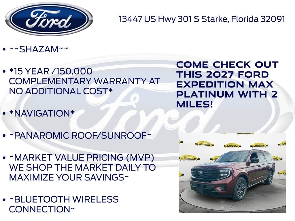 2027 Ford Expedition Max Platinum InTransit