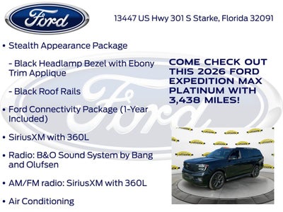 2026 Ford Expedition Max Platinum 600A