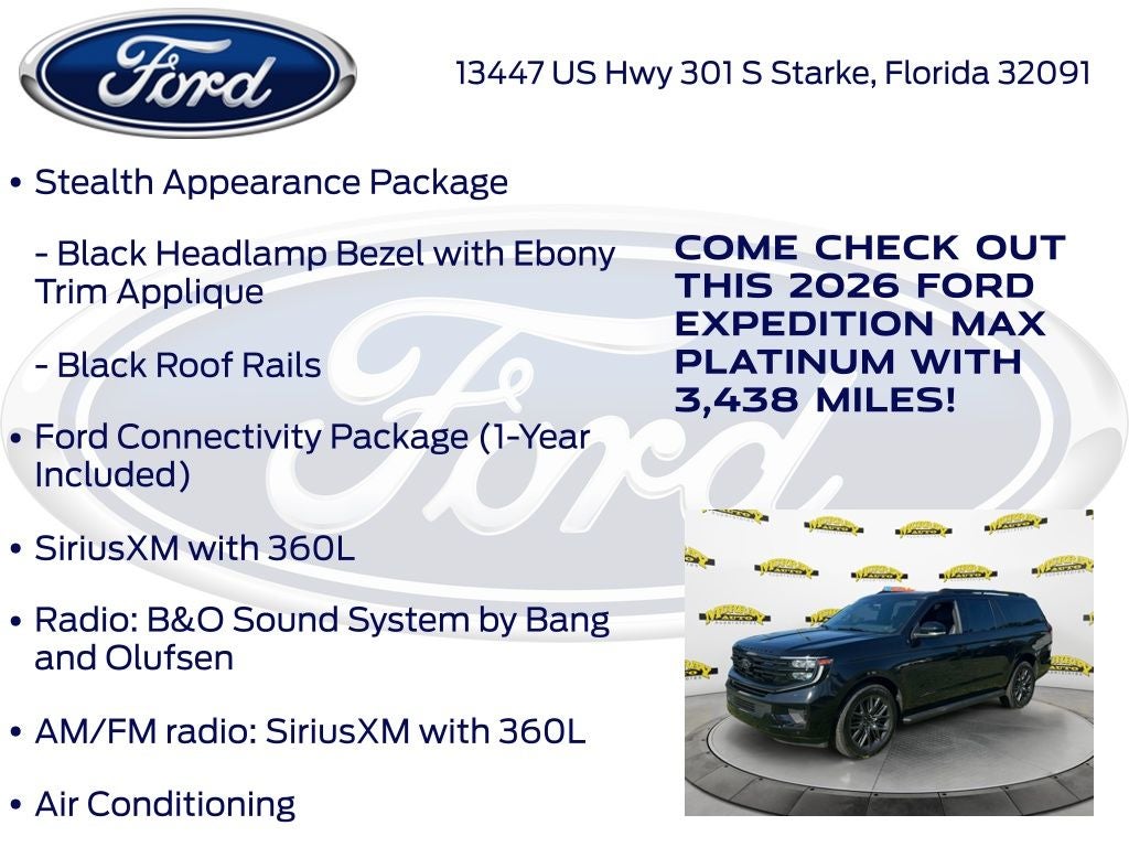2026 Ford Expedition Max Platinum 600A