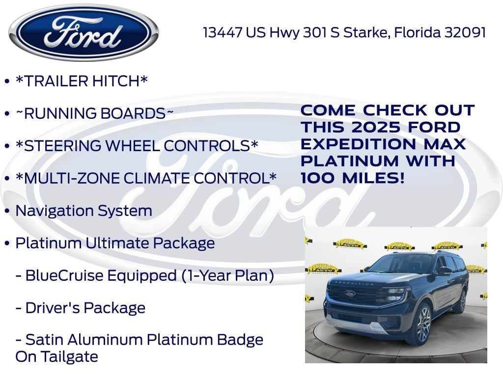 2025 Ford Expedition Max Platinum 600A