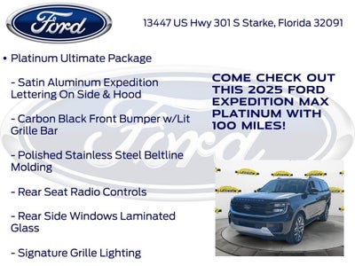 2025 Ford Expedition Max Platinum 600A
