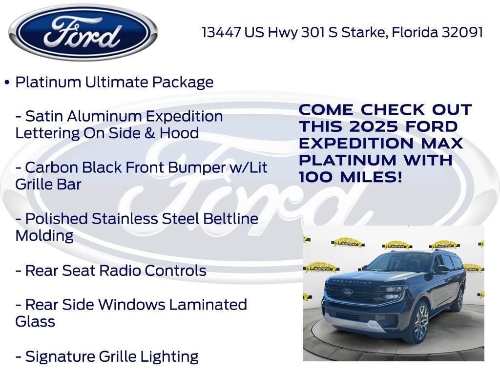 2025 Ford Expedition Max Platinum 600A