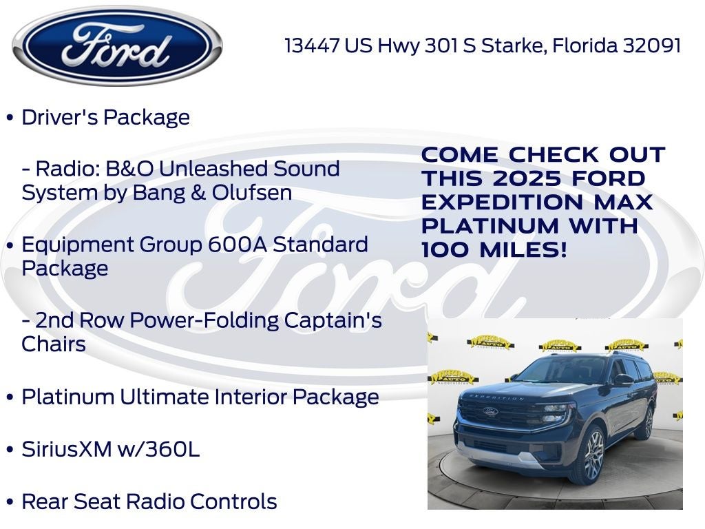 2025 Ford Expedition Max Platinum 600A