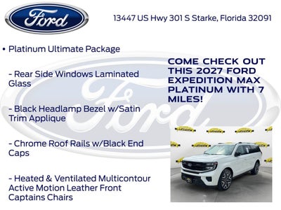 2027 Ford Expedition Max Platinum 600A