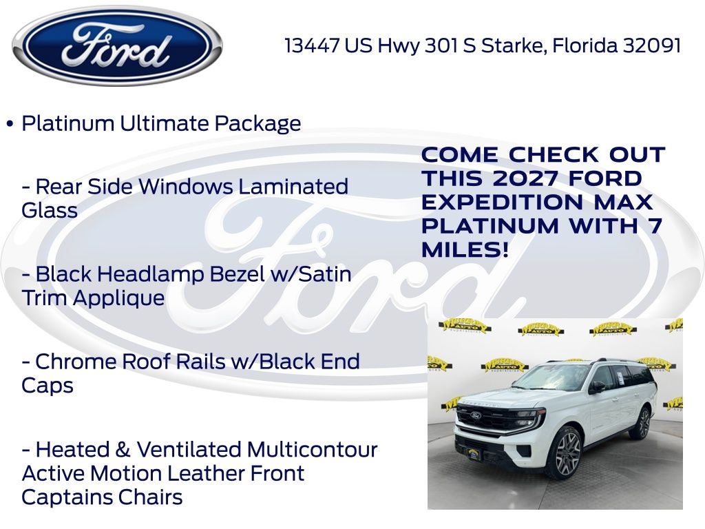 2027 Ford Expedition Max Platinum 600A