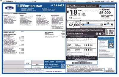 2027 Ford Expedition Max Platinum 600A