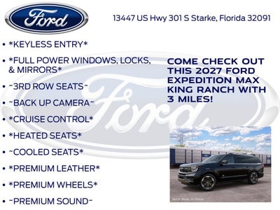 2027 Ford Expedition Max King Ranch 400A