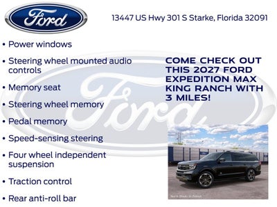 2027 Ford Expedition Max King Ranch 400A