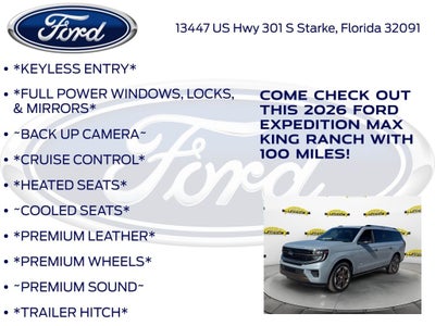 2026 Ford Expedition Max King Ranch 400A