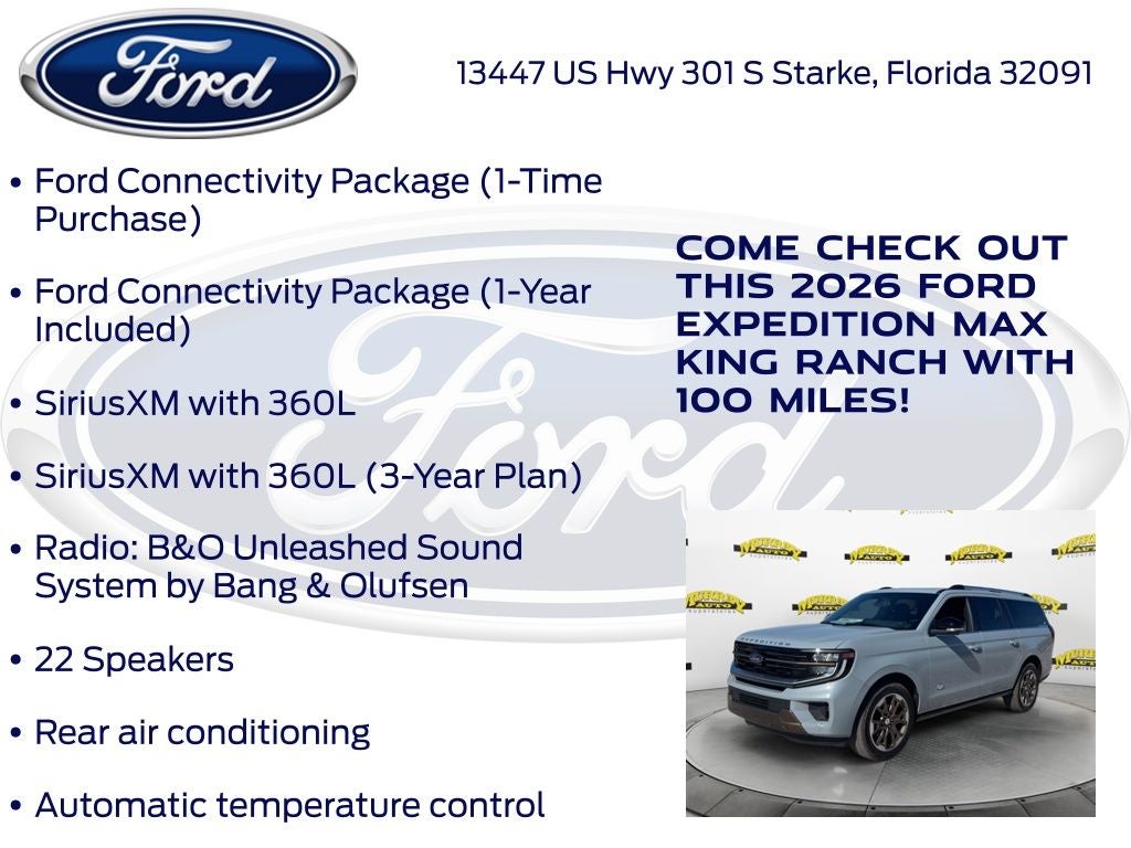 2026 Ford Expedition Max King Ranch 400A