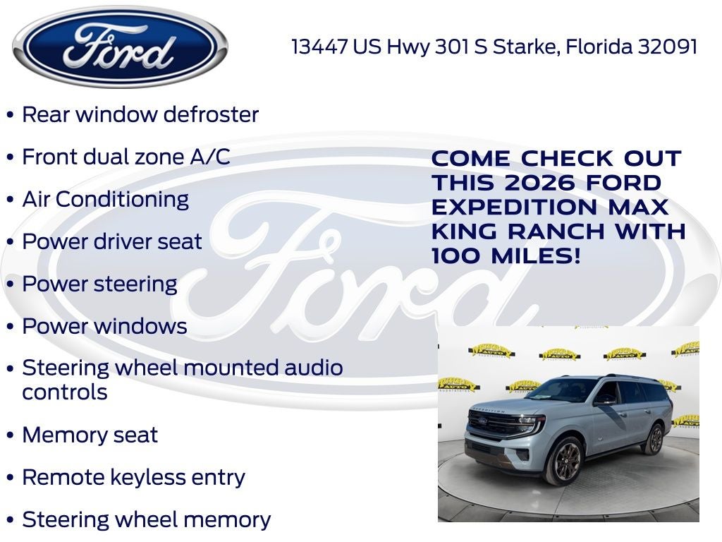 2026 Ford Expedition Max King Ranch 400A