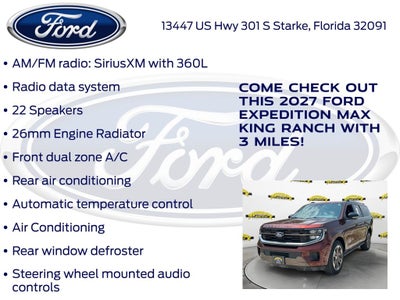 2027 Ford Expedition Max King Ranch 400A