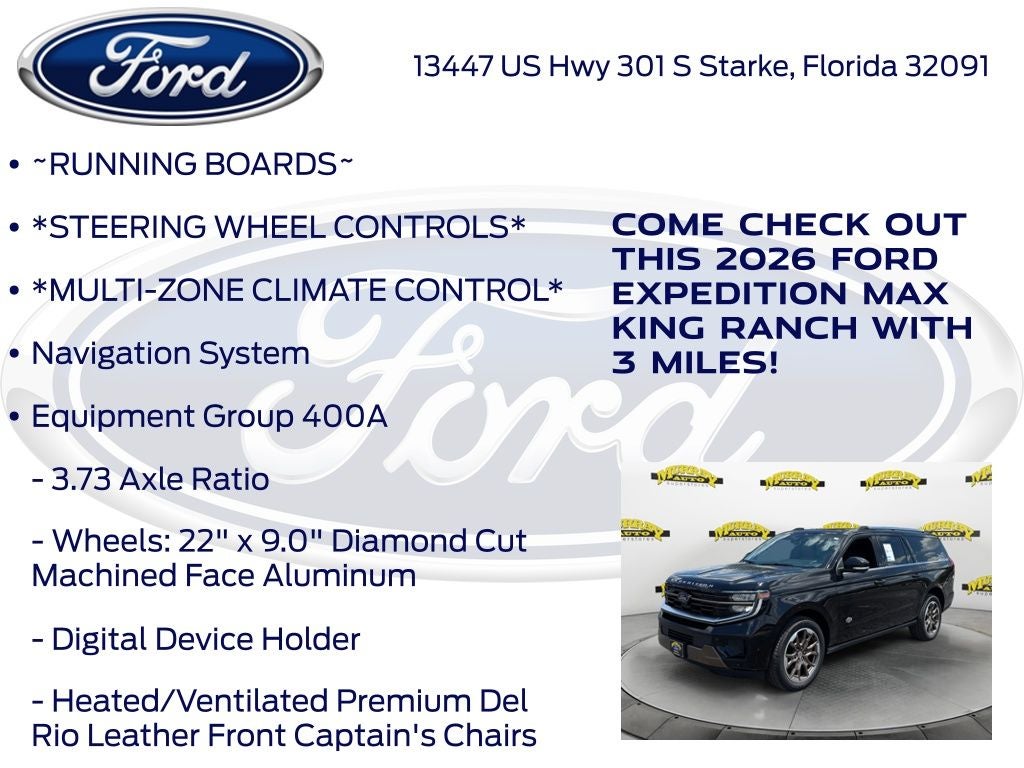 2026 Ford Expedition Max King Ranch 400A