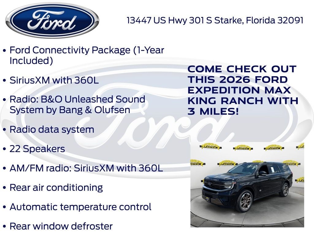 2026 Ford Expedition Max King Ranch 400A