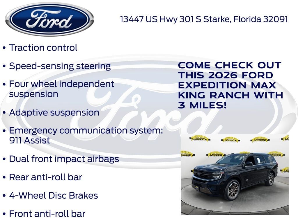 2026 Ford Expedition Max King Ranch 400A