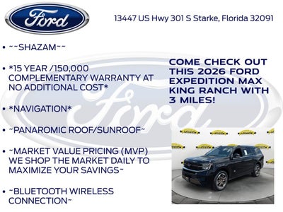 2026 Ford Expedition Max King Ranch 400A
