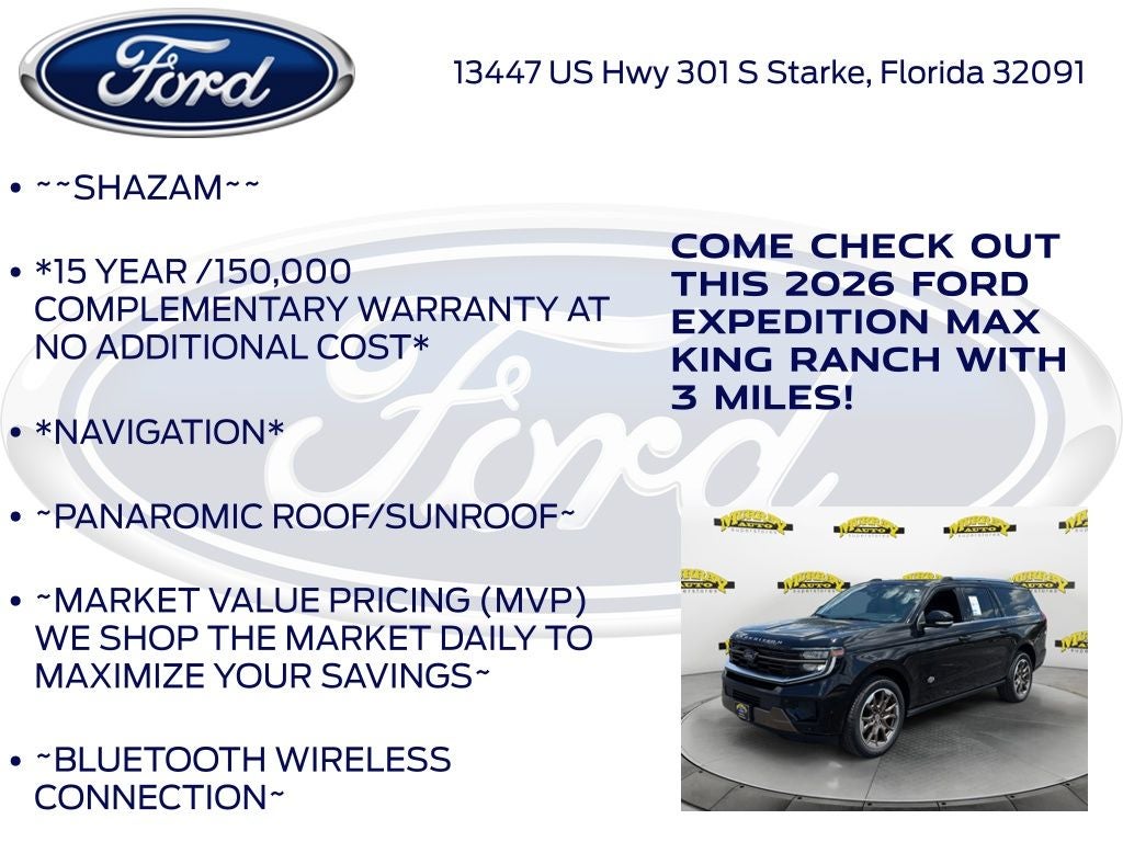 2026 Ford Expedition Max King Ranch 400A