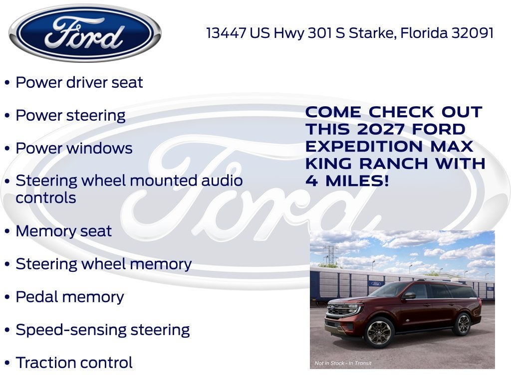 2027 Ford Expedition Max King Ranch 400A