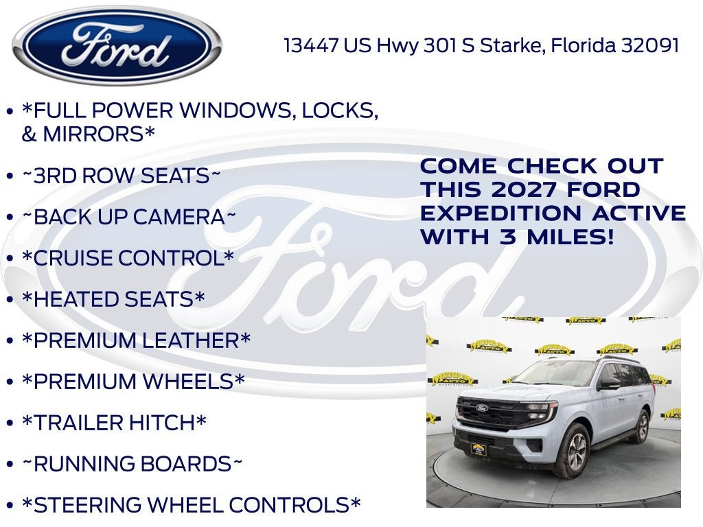2027 Ford Expedition Active 202A