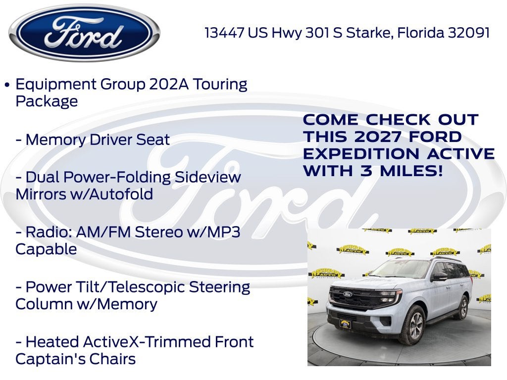 2027 Ford Expedition Active 202A