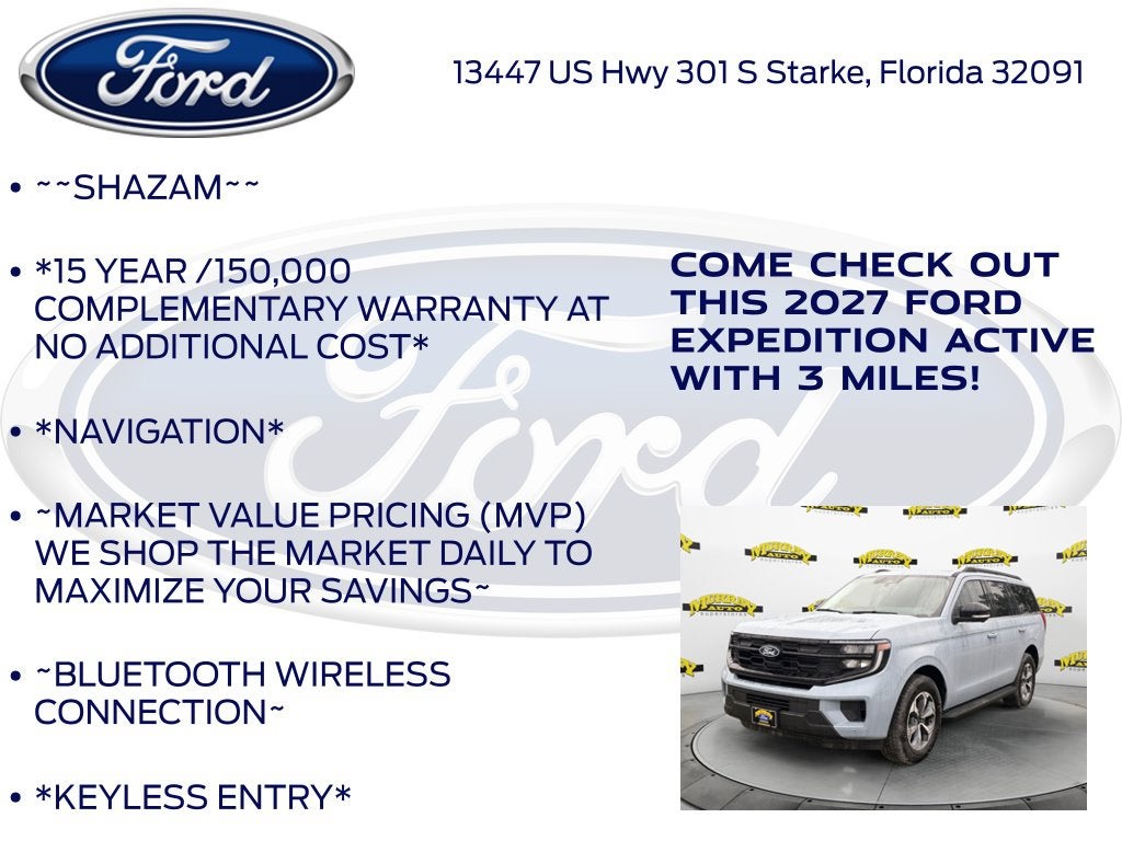 2027 Ford Expedition Active 202A