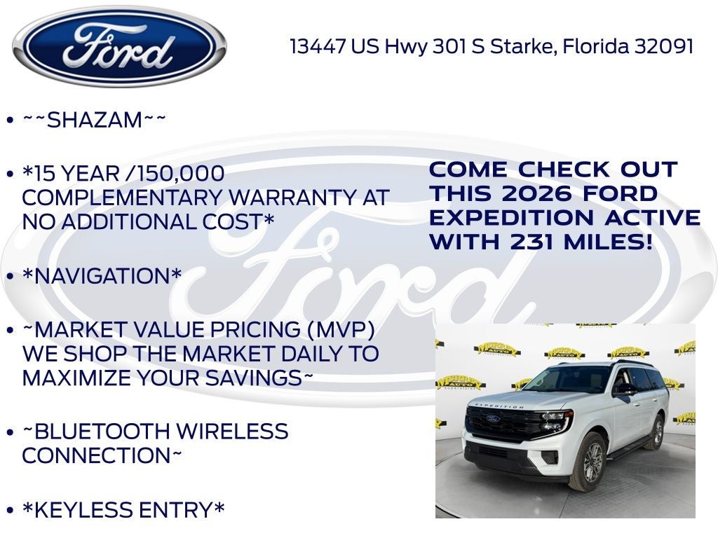 2026 Ford Expedition Active 202A